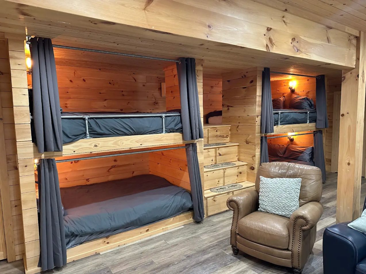The Trout House sleeping compartments