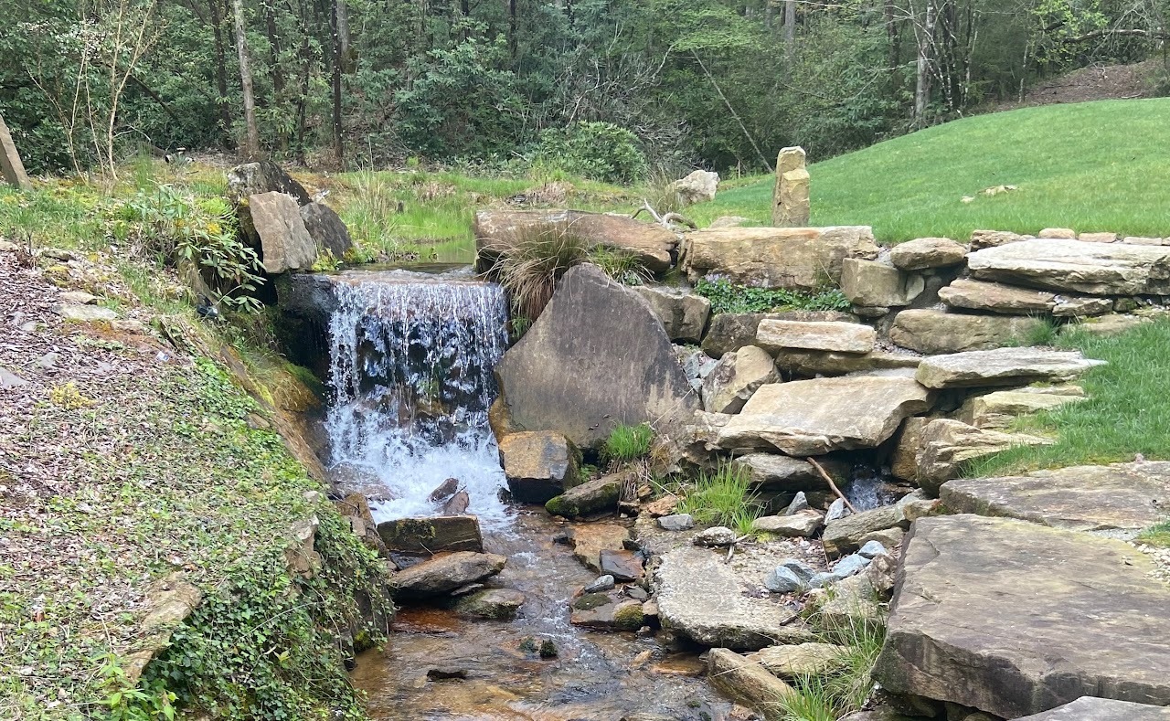 Waterfall on the property